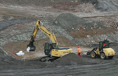 Anlieferung Rückbauschutt