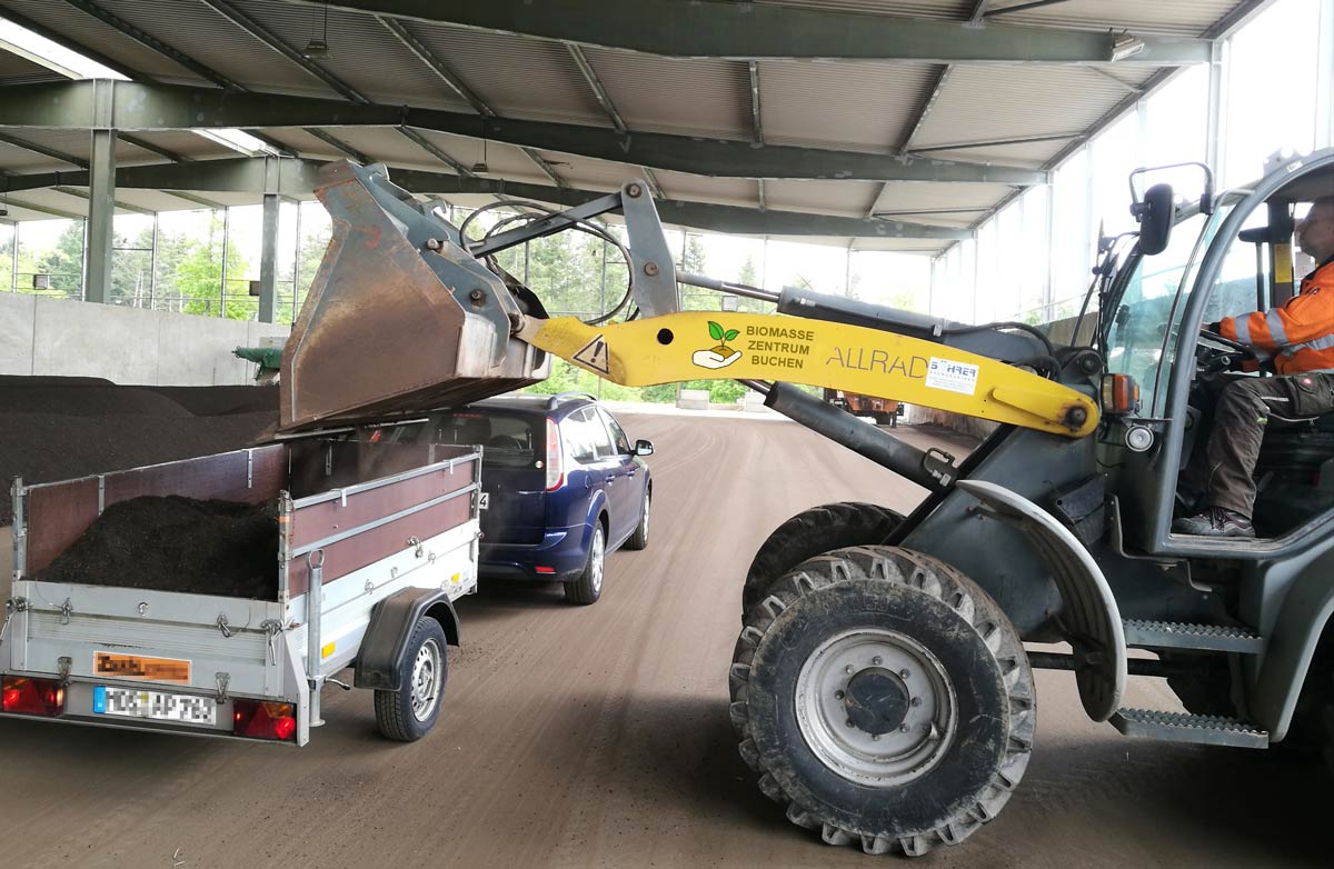 Angepasste Abholzeiten Biomassezentrum