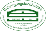 Zertifizierter Entsorgungsfachbetrieb